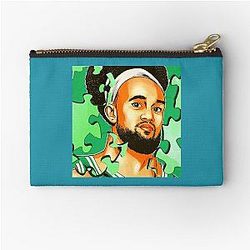 Derrick White Zipper Pouch