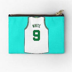 Derrick White Jersey Zipper Pouch
