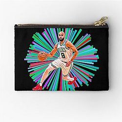 Derrick White Zipper Pouch