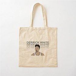 Derrick White Cotton Tote Bag