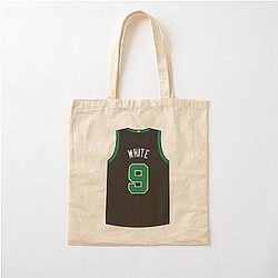 Derrick White Jersey Cotton Tote Bag
