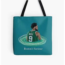 Derrick White - Boston's Saviour All Over Print Tote Bag