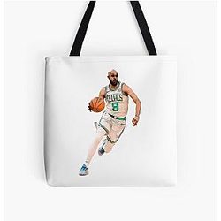 Derrick White Dribbling Boston Celtics Star Tote Bag