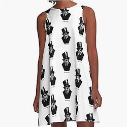 It's Dark in Here Derrick White A-Line Dress