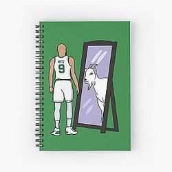 Derrick White Mirror Spiral Notebook