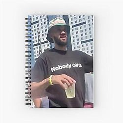 Drunk Derrick White Spiral Notebook