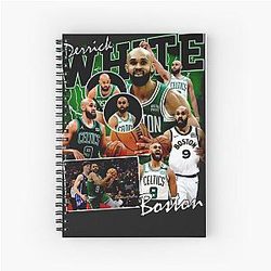 Derrick White Boston Celtics Basketball Spiral Notebook