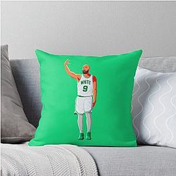 Derrick White Boston Celtics Basketball Throw Pillow