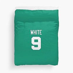 Derrick White 9 Celtics Duvet Cover