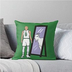 Derrick White GOAT Throw Pillow