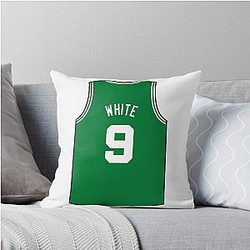 Derrick White Icon Jersey Throw Pillow