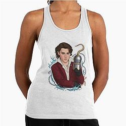 Young Hook: Captain at Merlin Academy - Descendants 4: Rise of Red Racerback Tank Top