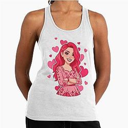 Bridget Young Queen of Hearts Descendants Racerback Tank Top