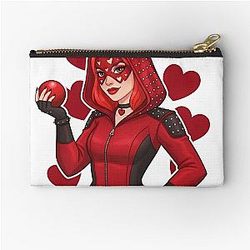 Red Rebel Vandalism Descendants 4 Rise of Fan Art Zipper Pouch