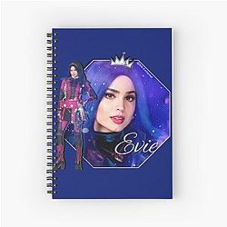 Evie Blue Princess Spiral Notebook