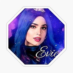 Evie Blue Princess Descendants 3 Sticker
