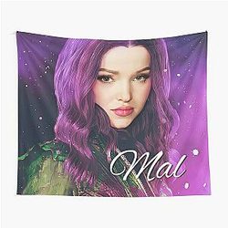 Mal, Purple, and Pink Princess - Descendants 3 Tapestry