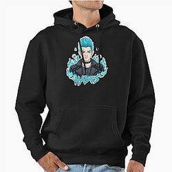 Young Hades God of the Underworld Descendants 4 Rise of the Red Fan Art Pullover Hoodie