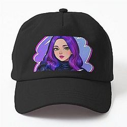 Malaya Purple Queen - Descendants 3 Manga Cartoon Comics Style Dad Hat