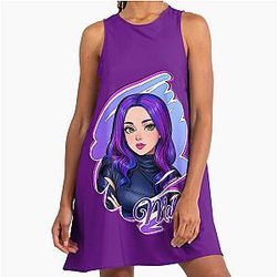 Mal Queen - Descendants 3 Anime A-Line Dress