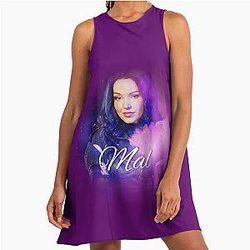 Mal Purple Queen - Descendants 3 A Line Dress