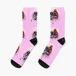Mal and Ben Romantic Summer Love Descendants 2 Socks