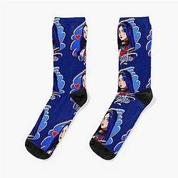 Evie Blue Princess Descendants 3 Manga Anime Cartoon Pop Art Style Socks