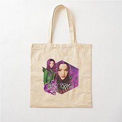 Mal Purple Princess Pink Descendants 3 Cotton Tote Bag