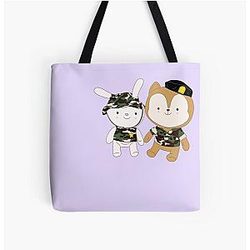 DESCENDANTS OF THE SUN PLUSH DOLL All Over Print Tote Bag