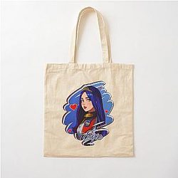 Evie Blue Princess Descendants 3 Manga Cartoon Art Style Cotton Tote Bag