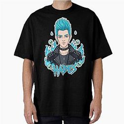 Young Hades: God of the Underworld Descendants 4 Rise of the Red Fan Art Oversized T-Shirt