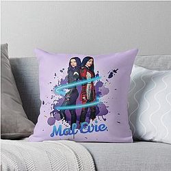 Mal and Evie Forever Descendants 3 Throw Pillow