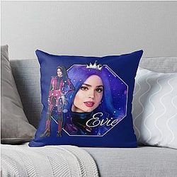 Evie Blue Princess Star Descendants 3 Throw Pillow
