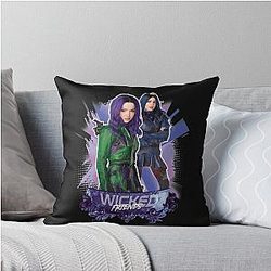Descendants Mal Evie Wicked Friends Throw Pillow