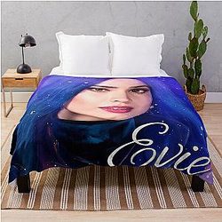 Evie Blue Princess Descendants 3 Throw Blanket