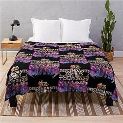 Descendants Zombies Worlds Tour 2025 Throw Blanket