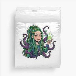 Uliana: The Sea Witch - Descendants 4: Rise of the Red Fan Art Duvet Cover
