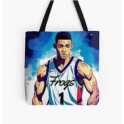 Desmond Bane Anime Styled Artwork of Dynamic Athlete All Over Print Tote Bag