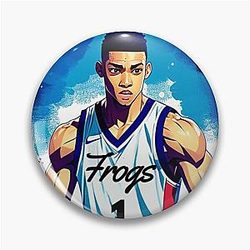 Desmond Bane - Anime Styled Artwork of a Dynamic Athlete Pin