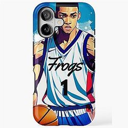 Desmond Bane Anime Styled Artwork of a Dynamic Athlete iPhone Tough Case