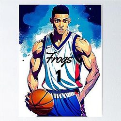 Desmond Bane - Anime Styled Artwork of a Dynamic Athlete Poster
