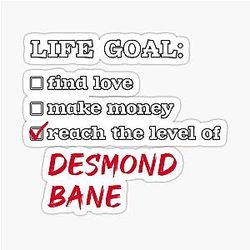 Desmond Bane - Life Goal Sticker