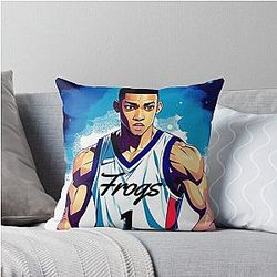Desmond Bane - Anime Styled Artwork of a Dynamic Athlete Throw Pillow