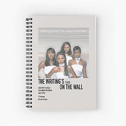 "The Writing's on the Wall" Destiny's Child album art Spiral Notebook
