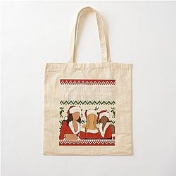 8 Days of Christmas Destiny's Child Christmas Holiday Art Cotton Tote Bag