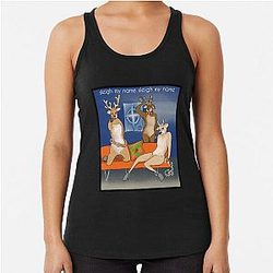 Destiny's child reindeer  Racerback Tank Top