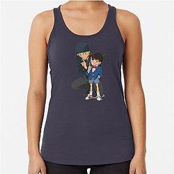 Detective Conan Edogawa : case closed Racerback Tank Top