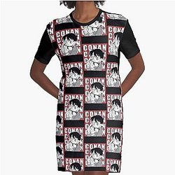 Detective Conan Manga Graphic T-Shirt Dress