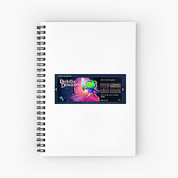 Die in the Dungeon Deckbuilding Mayhem Tee Die In The Dungeon Notebook