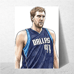 Dirk Nowitzki Seven-footer Perimeter threat Dirk Nowitzki Posters